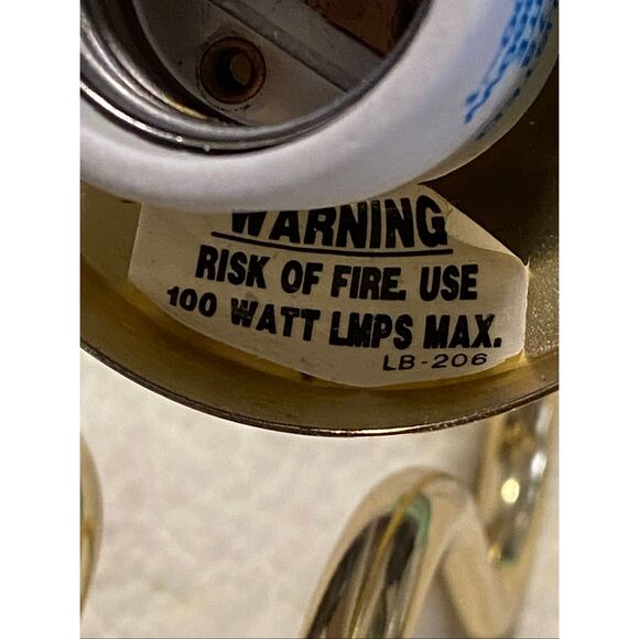 Vintage Hollywood Regency 3 Tulip Light Brass Wall Sconce - Picture 6 of 6